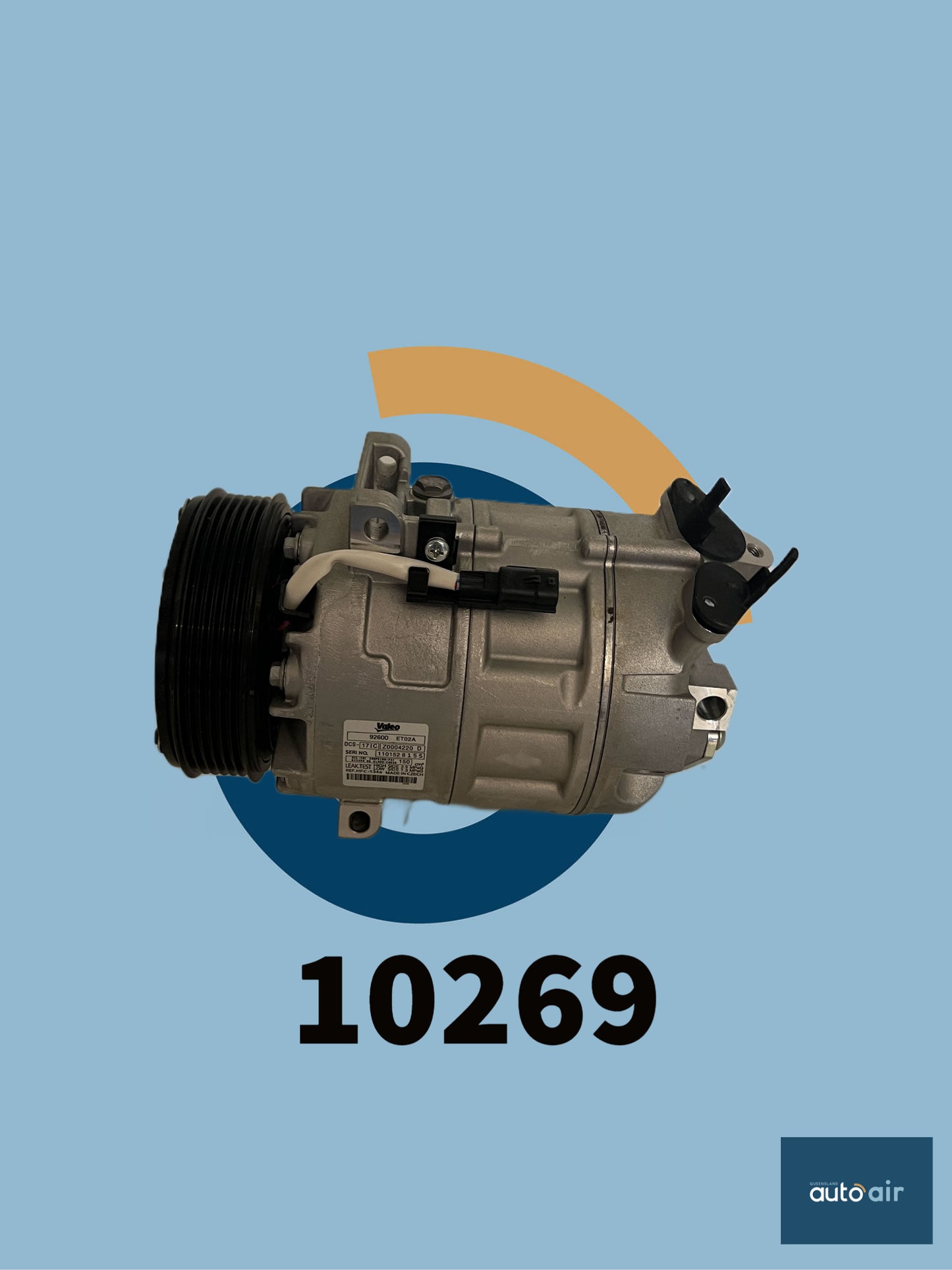 Valeo DCS17C A/C Compressor 12V suits Nissan X-Trail T31 2 lt Diesel and Renault