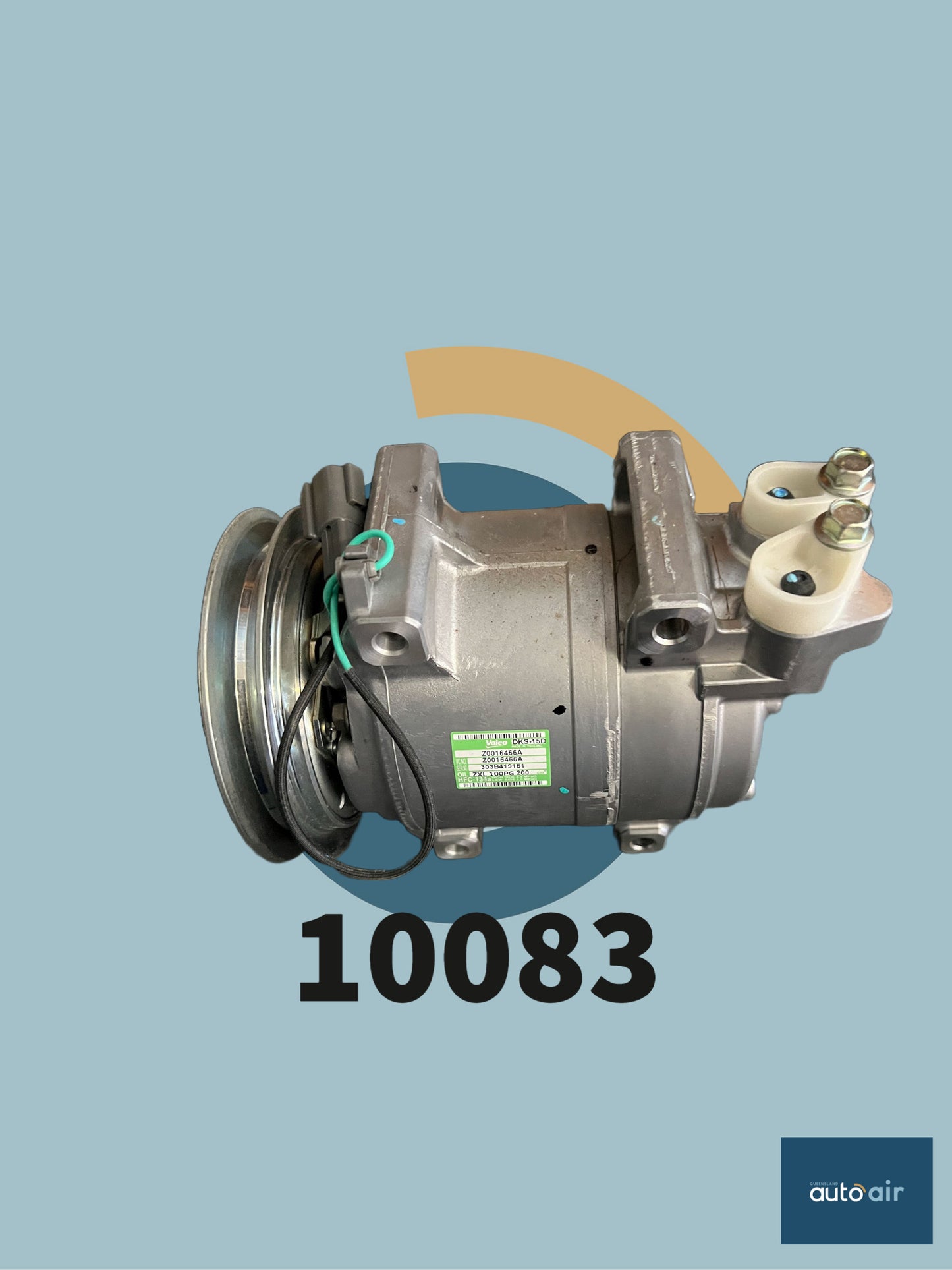 Valeo DKS15D A/C Compressor 12V suits Hitachi Kenki ZX200