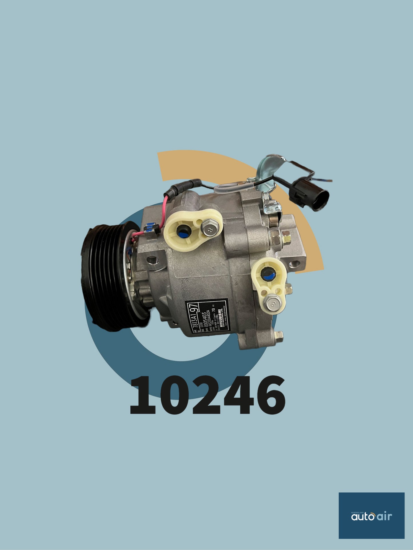 Mitsubishi QS90 A/C Compressor 12V suits Mitsubishi ASX Lancer CJ 9/07 and Mitsubishi Outlander ZH ZJ ZK 9/09-on V6 and Peugeot 4007 QS90 '09 on