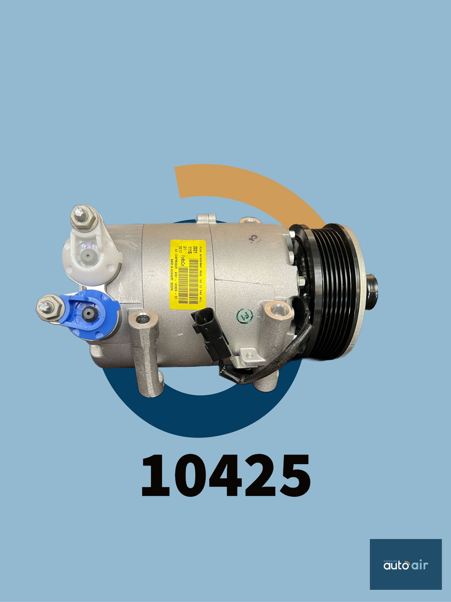 HCC VS16 A/C Compressor 12V suits Ford Mondeo MA MB MC 2.0 Lt, Ford Focus Dsl 10-& Ford Evoque 2.2 Lt