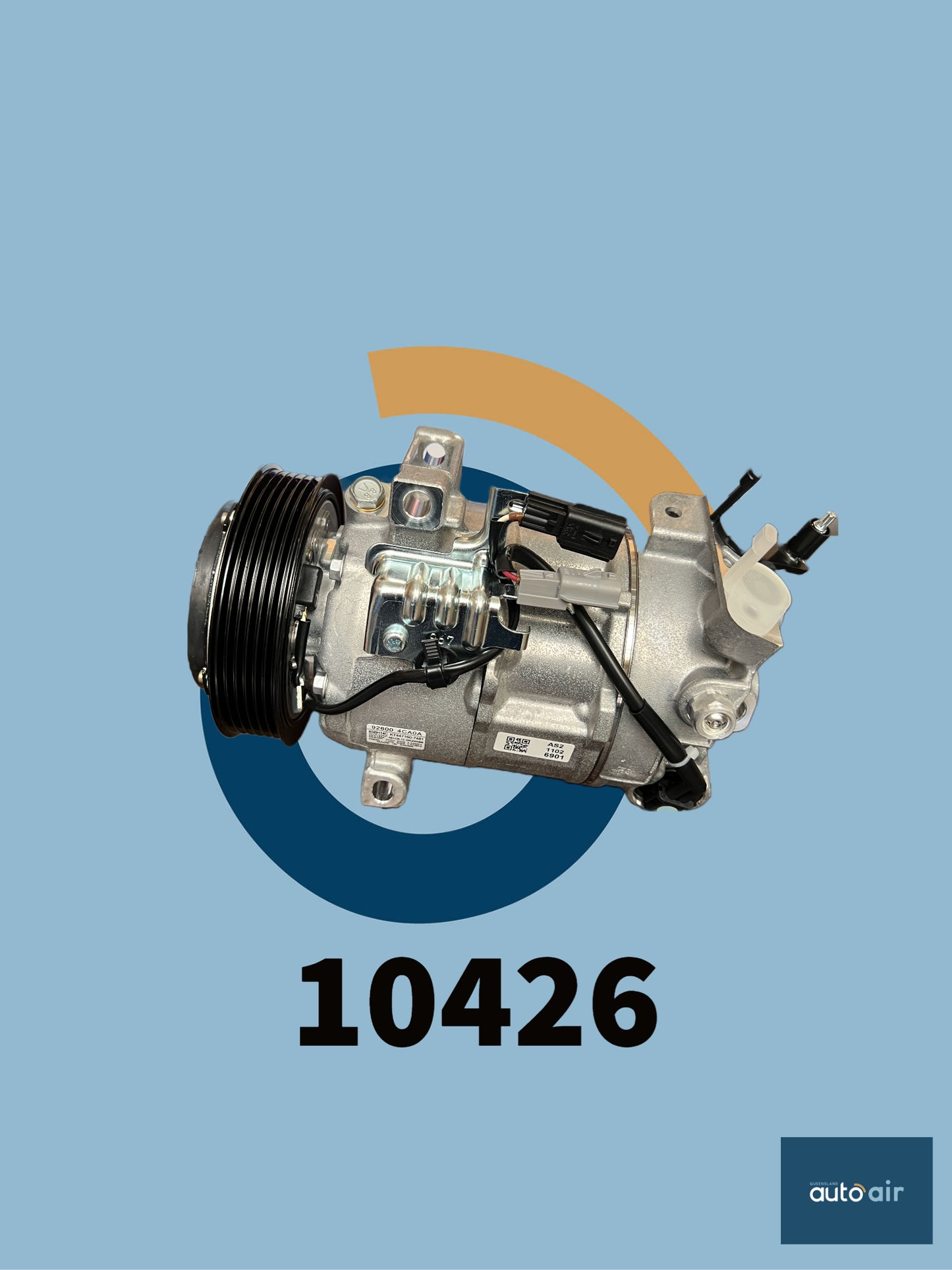 Denso AM 6SBH14C A/C Compressor 12V suit Nissan Qashqai J11 2.0Lt 07/14 on and Nissan Xtrail T32