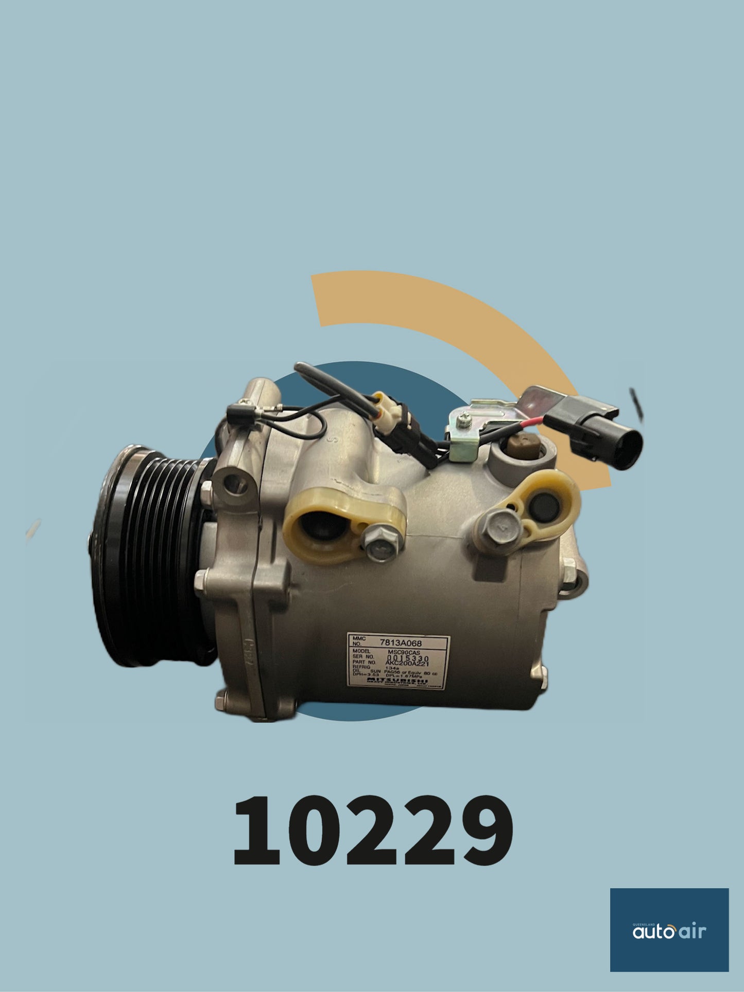 Mitsubishi MSC60CAS A/C Compressor 12V suits Mitsubishi Lancer CJ AKC 200A221 and Mitsubishi Outlander ZG 10/'06