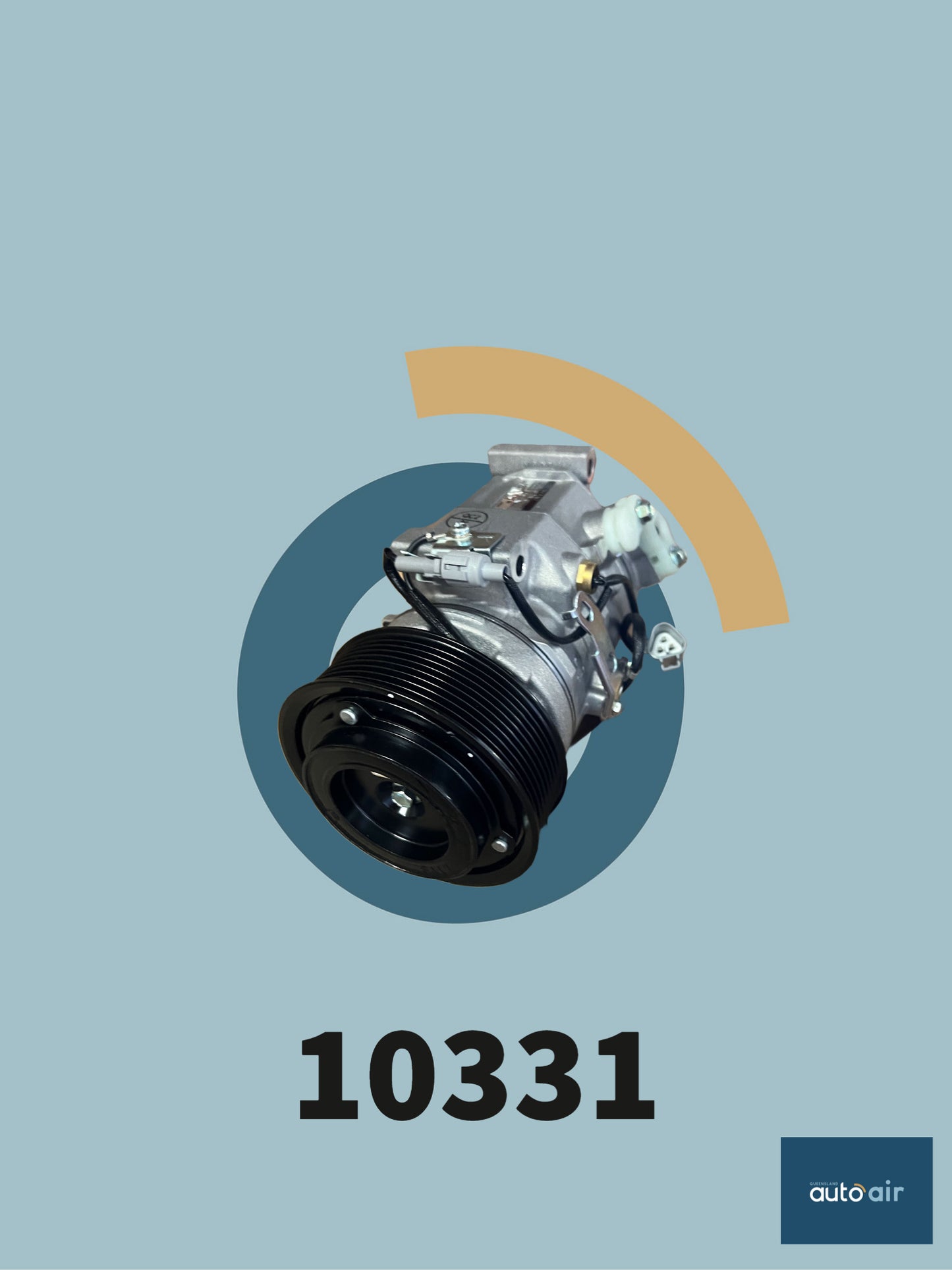 Denso 10SR19C A/C Compressor 12V suits Toyota Landcruiser VDJ200 4.5 lt Turbo Diesel