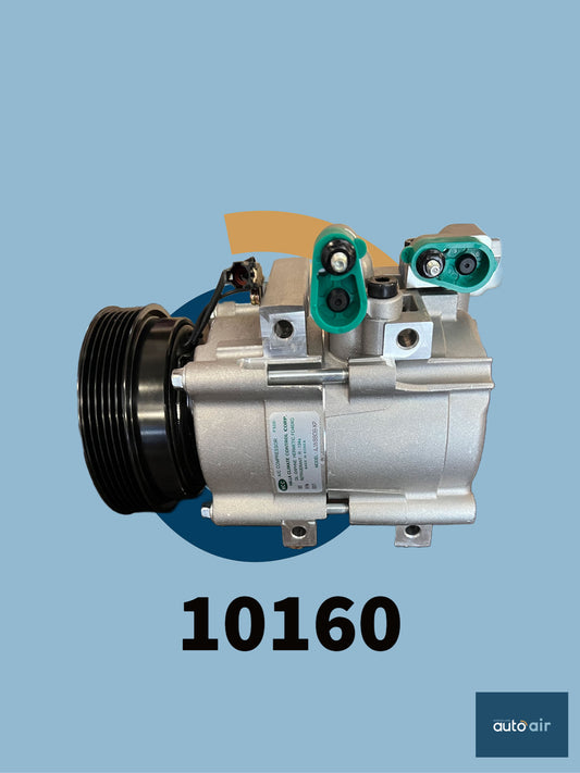 HCC HS18 A/C Compressor 12V suits Hyundai Tuscon HS18 2.7 Lt V6 '05 to '09 and Hyunday Trajet 2.7Lt '99 to '08 groove with Duel Air and Hyundai Sonata 2.5Lt '98 on with Duel Air6